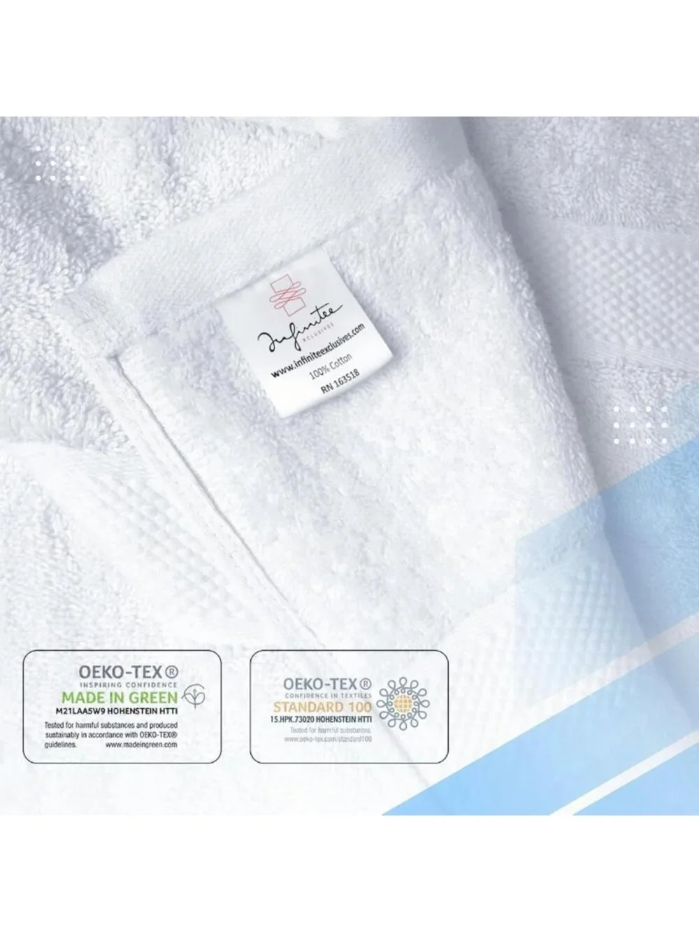 Soft 100% Ring-Spun Cotton Bath Towels - Set of 4 for Luxurious Bathroom Use